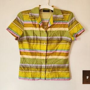 🌸Vintage Banana Republic retro style button down top Size M